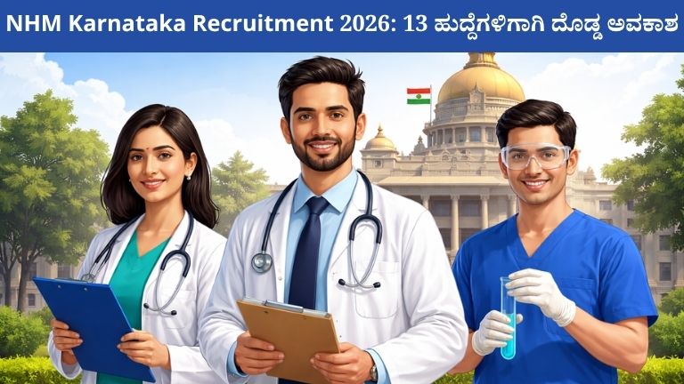 NHM Karnataka Recruitment 2026 13 ಹುದ್ದೆಗಳಿಗಾಗಿ ದೊಡ್ಡ ಅವಕಾಶ